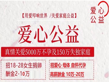 开鲁捐卵助孕生子 爱心志愿者招募